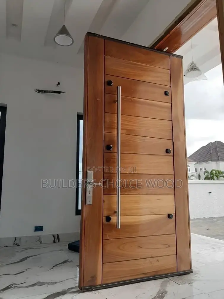 Natural Wood Pivot Doors