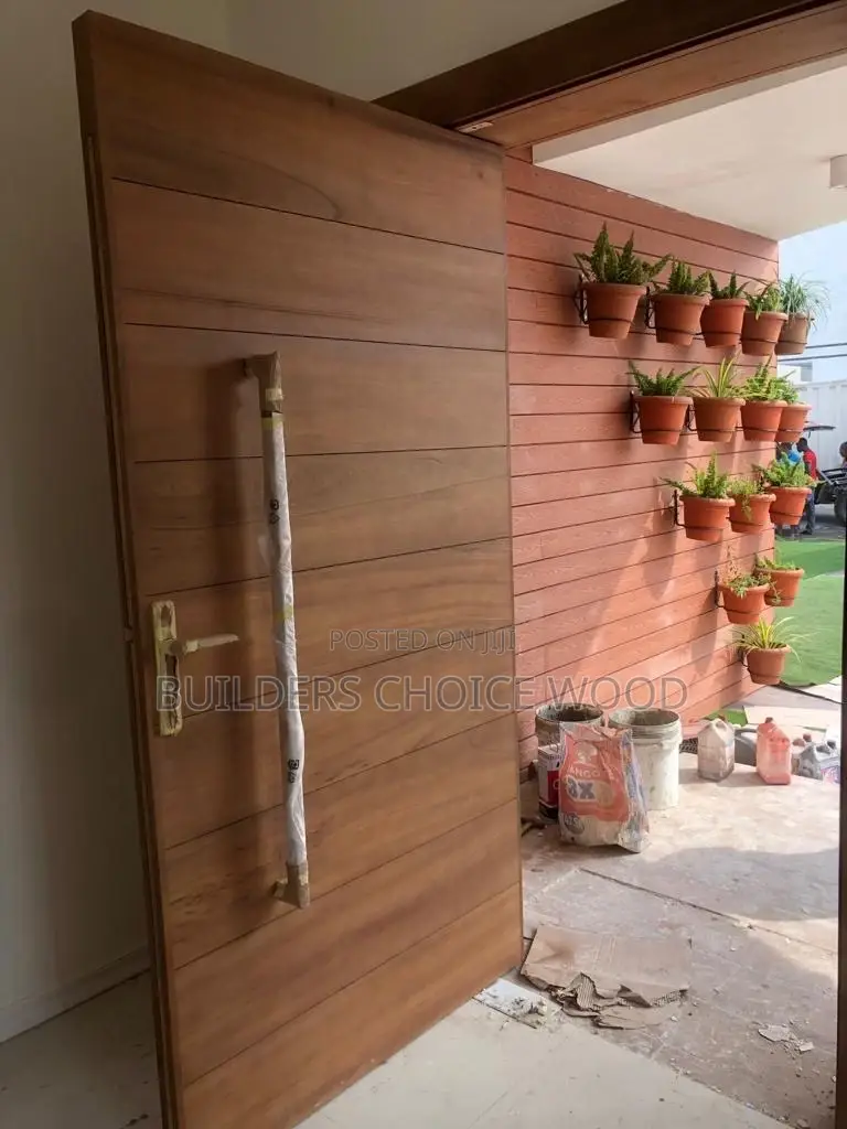 Natural Wood Pivot Doors
