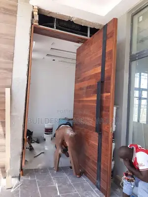 Natural Wood Pivot Doors