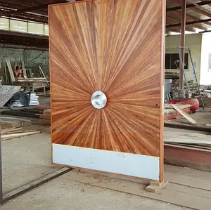 Natural Wood Pivot Doors