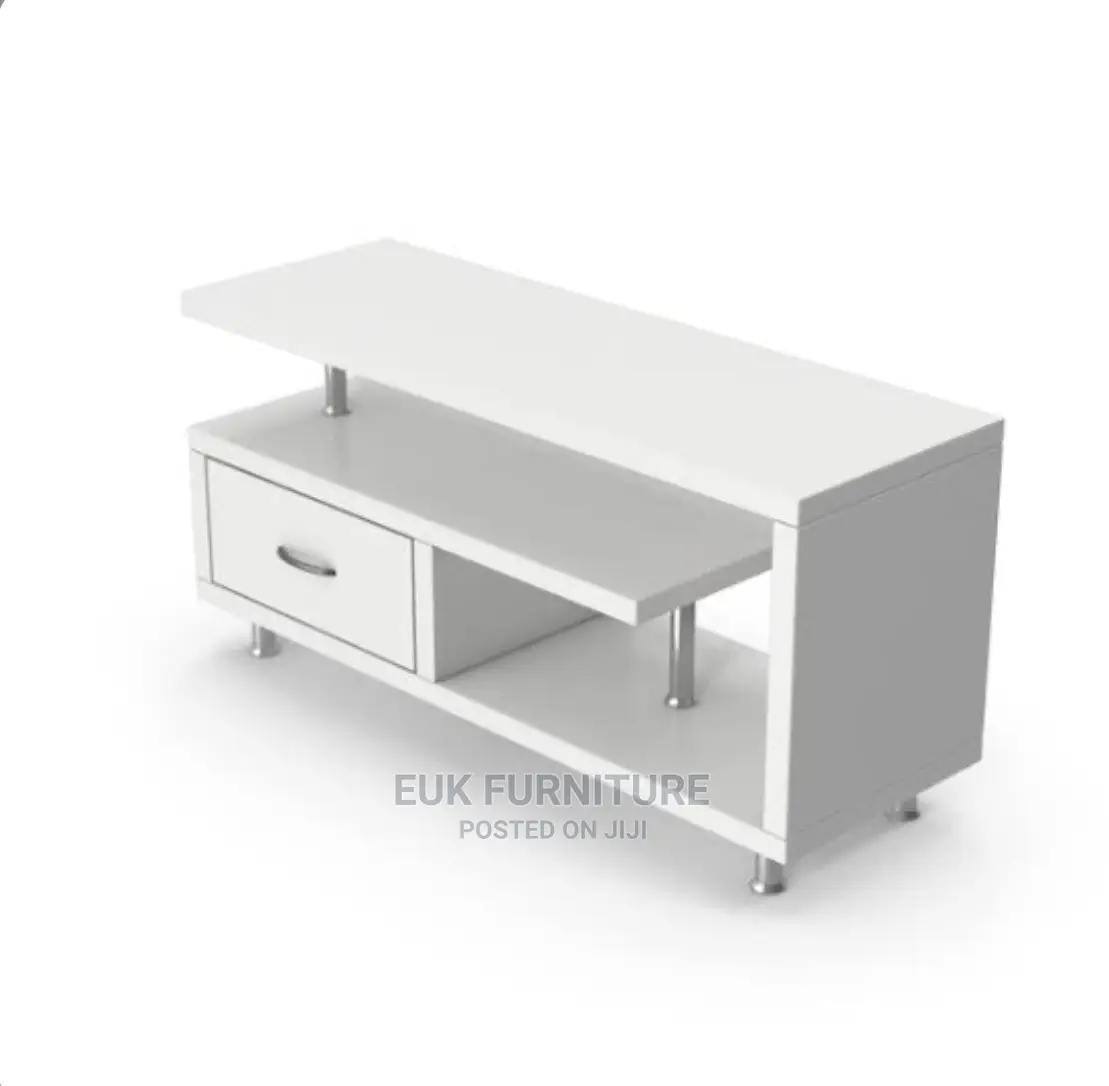 Red and White Color Tv Stand