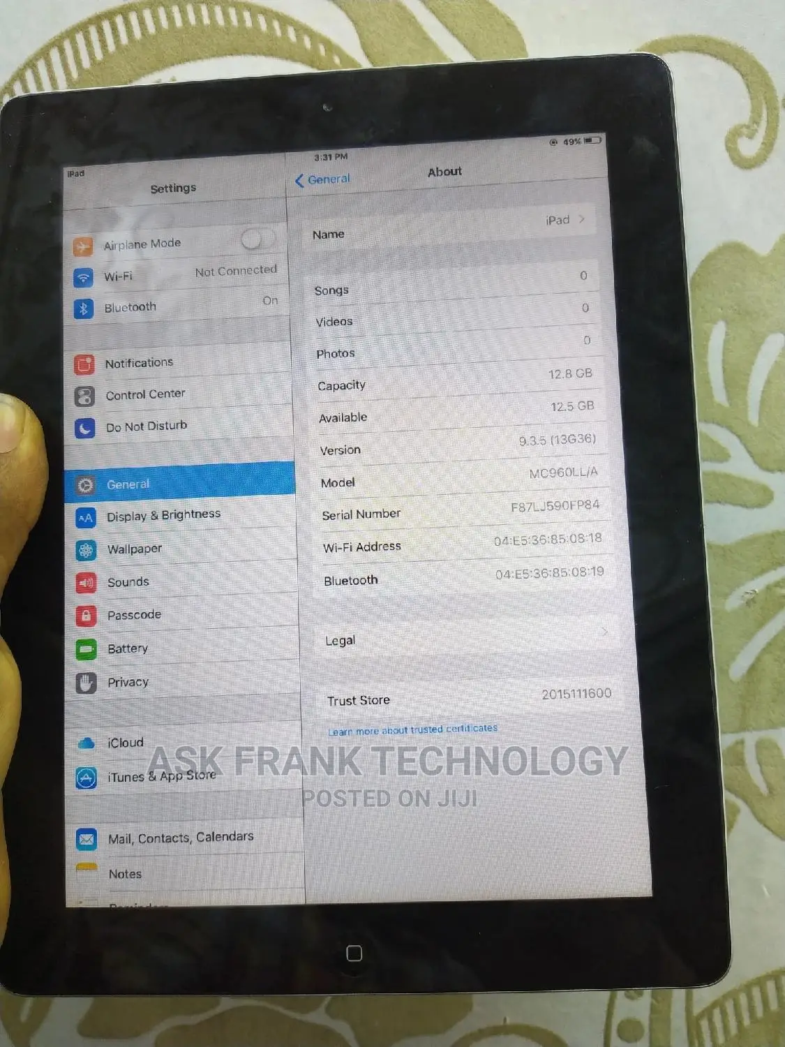 Apple iPad Wi-Fi 16 GB Silver