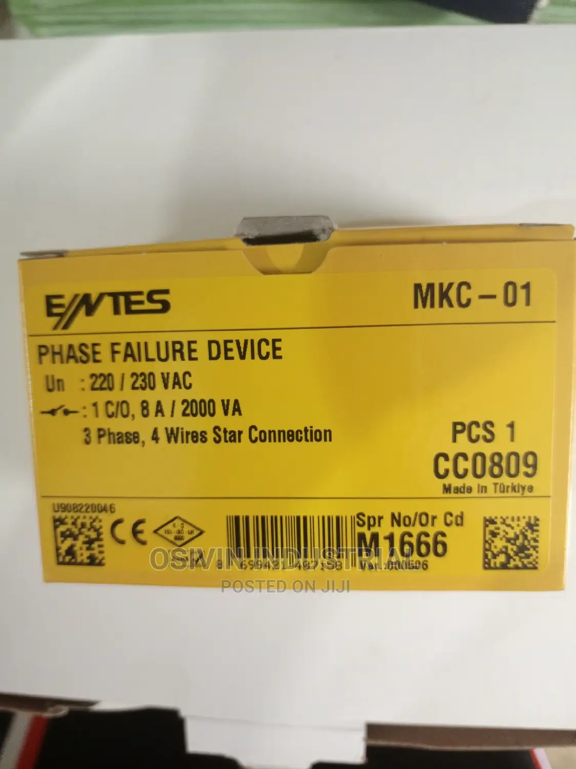 Entes Phase Failure Device Single Phase