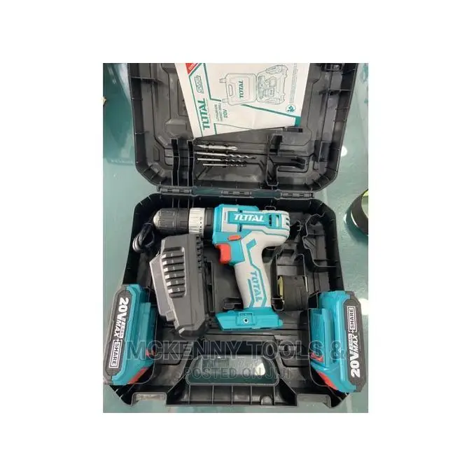 TOTAL Cordless Drill Set With 2 X 20V Lithium-ion Batteries