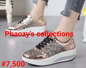 Ladies Sequined Fashionable Sneakers