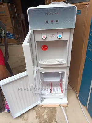 Polystar Water Dispenser With Child Lock and Mini Freezer.