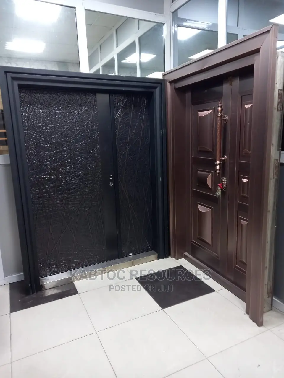 Armoured Double Doors