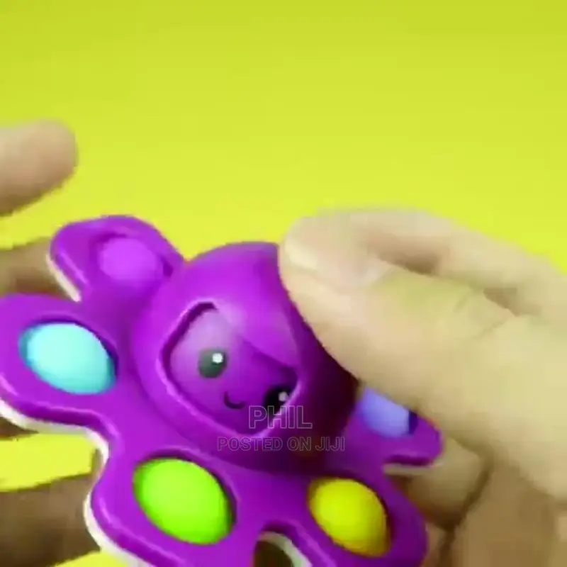 Fidget Toys Stress Relief Silicone Interactive Flip Octopus