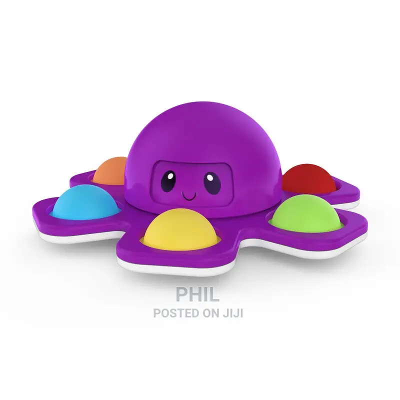Fidget Toys Stress Relief Silicone Interactive Flip Octopus