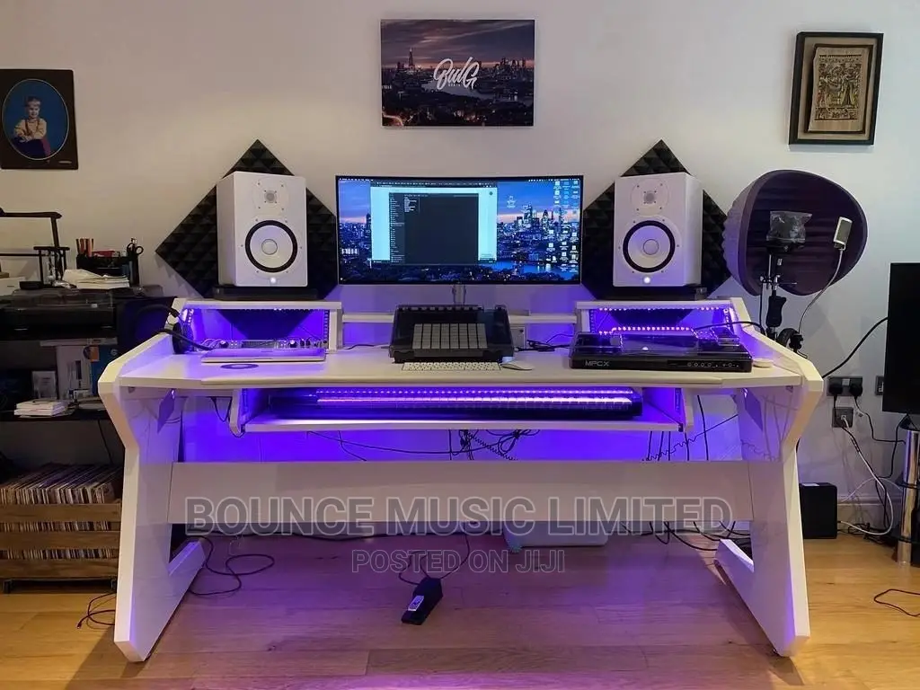 All White Studio Desk