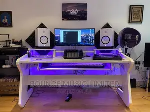 All White Studio Desk
