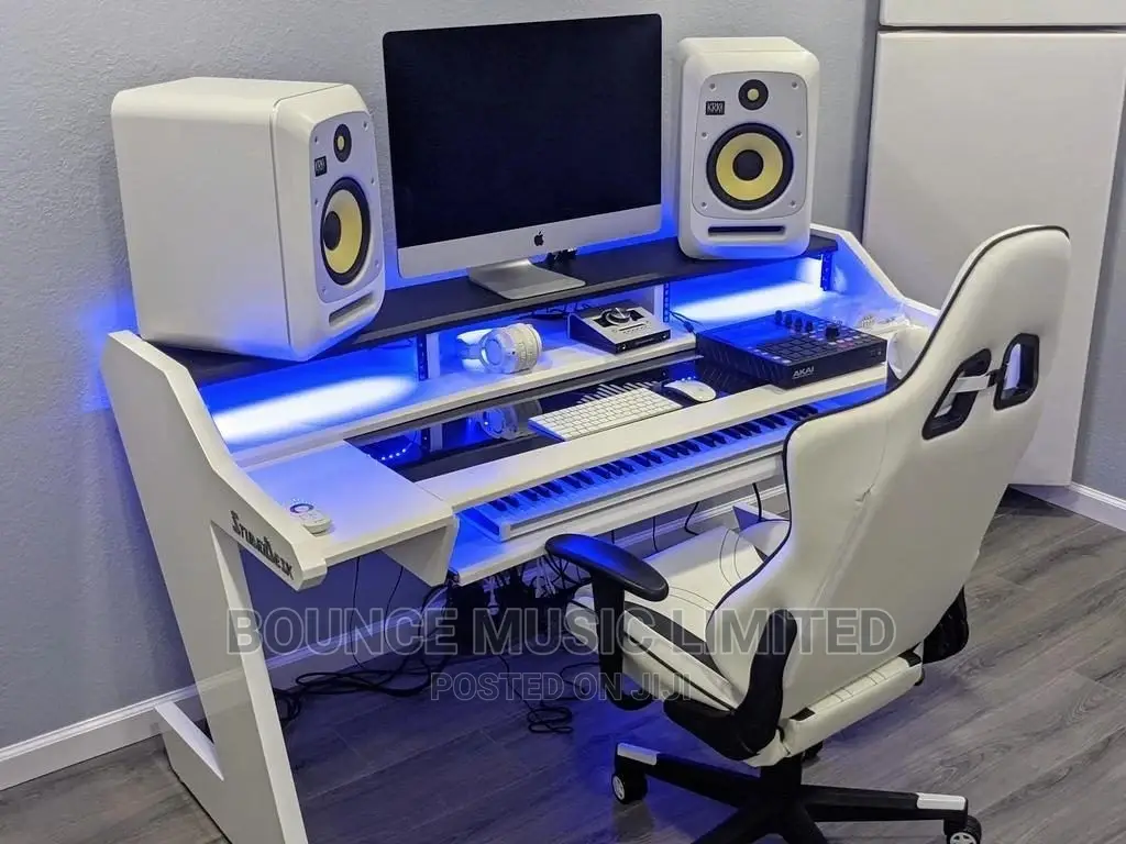 All White Studio Desk