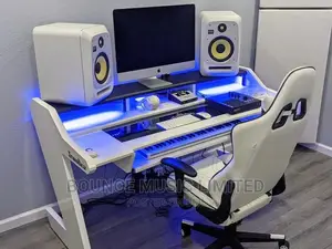 All White Studio Desk