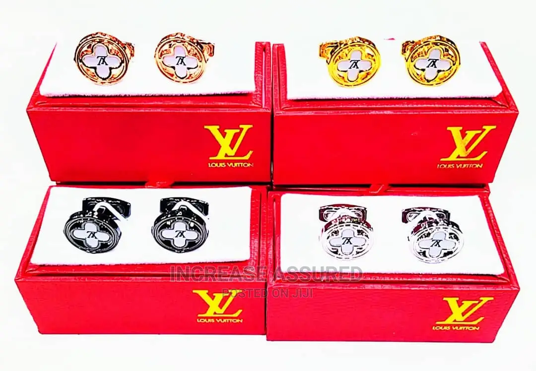 Pure Gold/Silver Stone Made Cufflinks