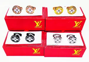 Pure Gold/Silver Stone Made Cufflinks