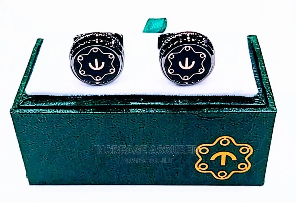 Pure Gold/Silver Stone Made Cufflinks