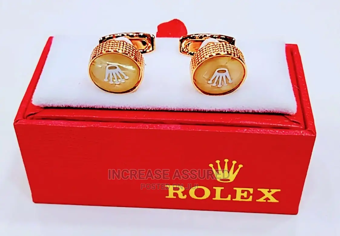 Pure Gold/Silver Stone Made Cufflinks