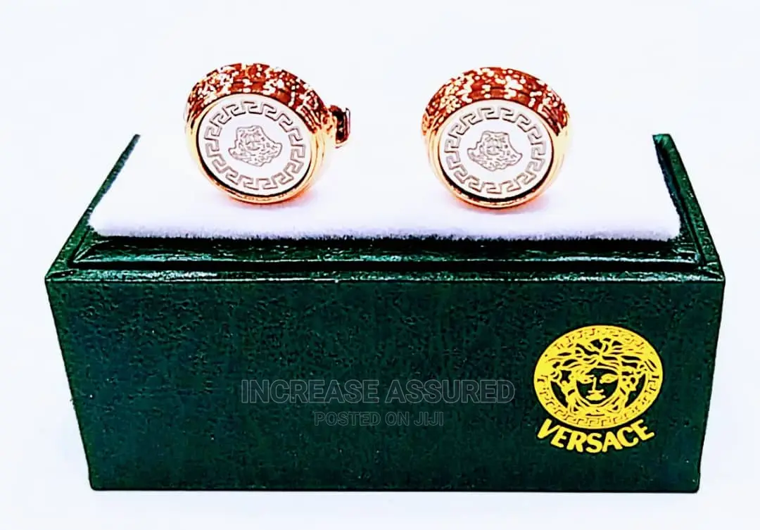 Pure Gold/Silver Stone Made Cufflinks