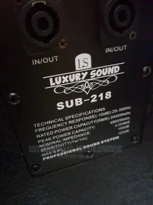 Luxury Sound Double Subwoofer Model 218