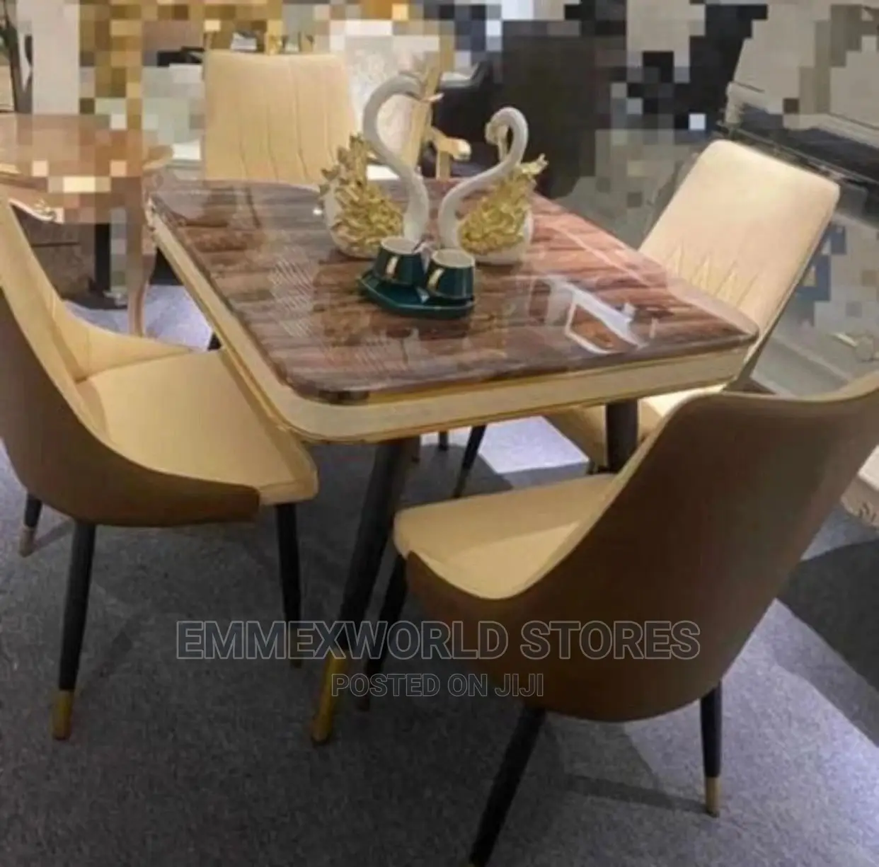 Exquisite Dining Set With 4 Chairs