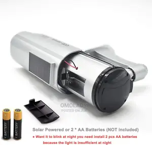 Dummy Cctv Camera With Flashing Led Light - Silver