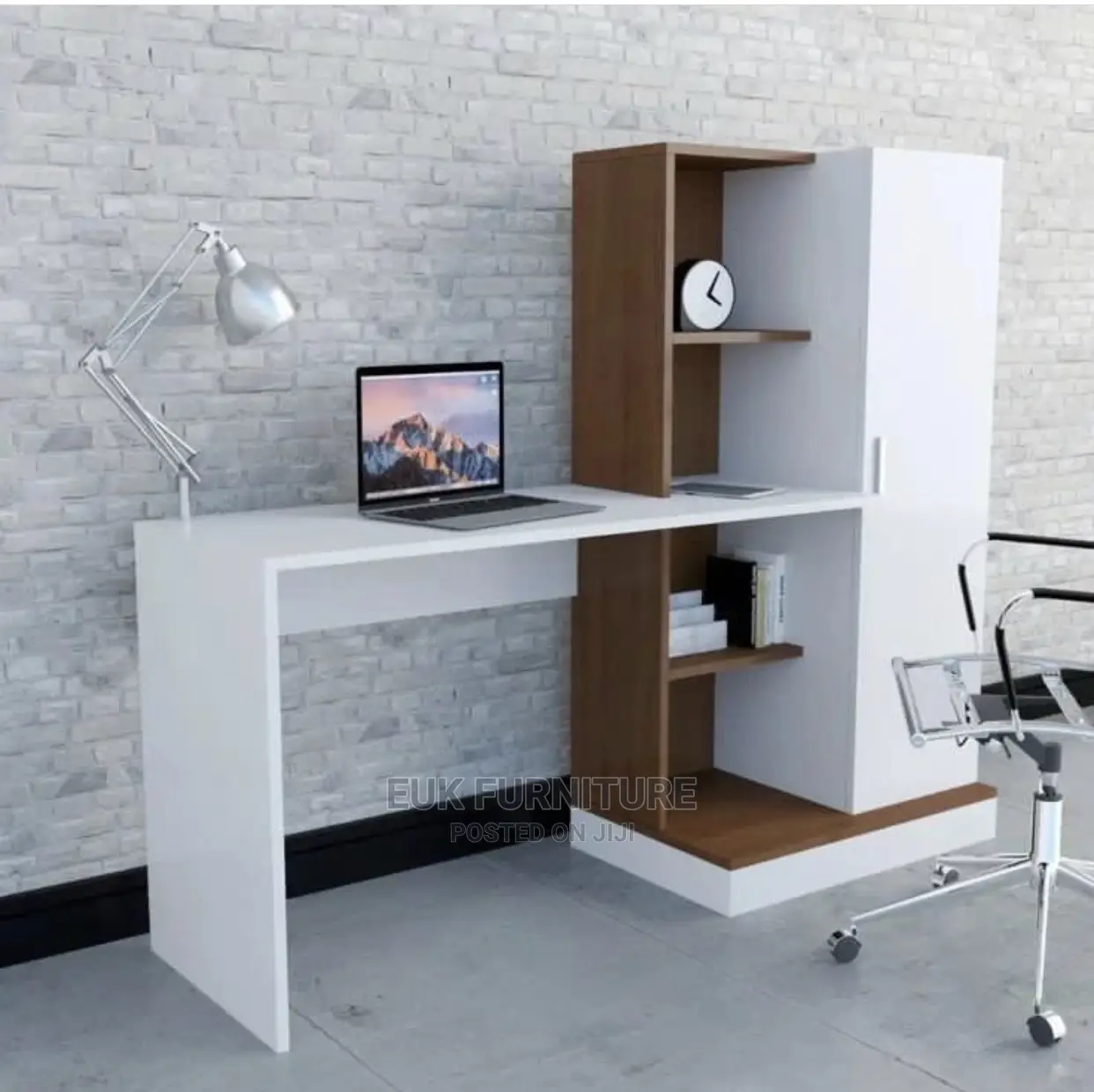Office Table and Shelf