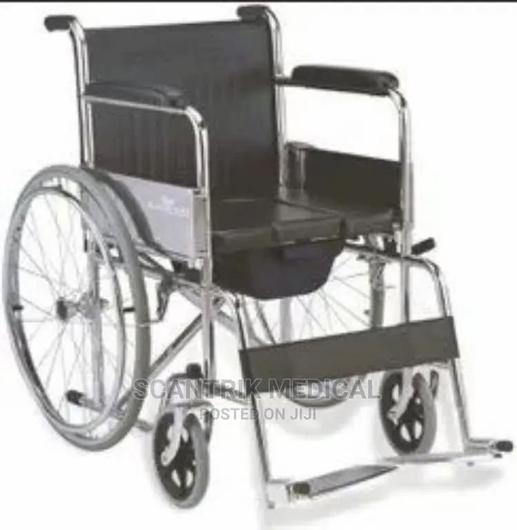 Imported Folding Commode Wheelchair