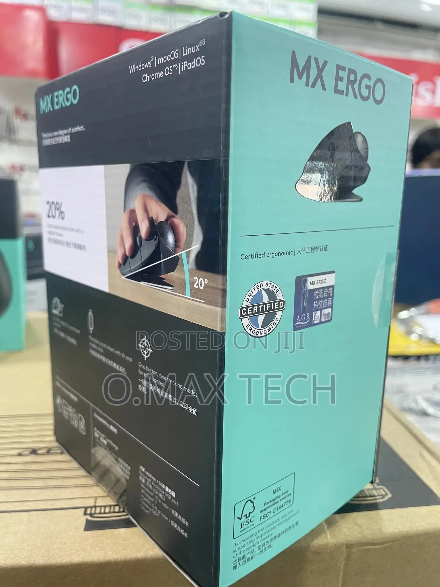 Logitech Mx Ergo Wireless Trackball Mouse