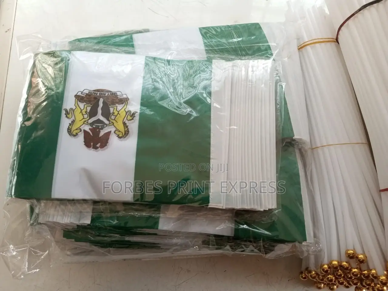 Hand Held Nigeria Flag