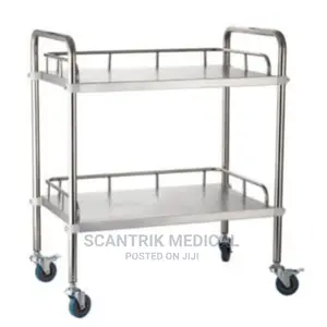 Portable Stainless Steel Medical Instrument Trolley