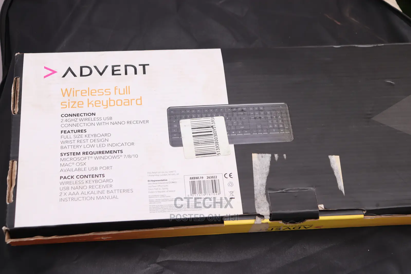 Advent AKBWL15 Wireless Full-Size Multi-Media Hot Keys .
