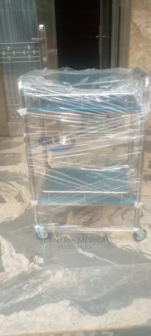 Stainless Steel Hospital Cart Patient Trolley