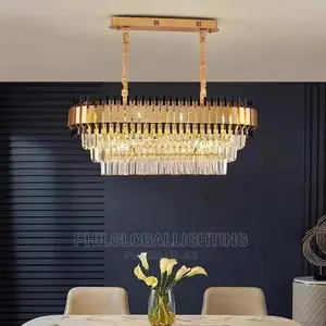 800mm Crystal Chandelier Gold E14 Bulb
