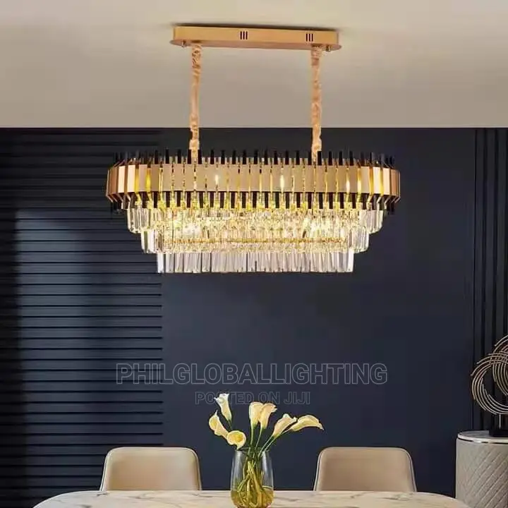 800mm Crystal Chandelier Gold E14 Bulb