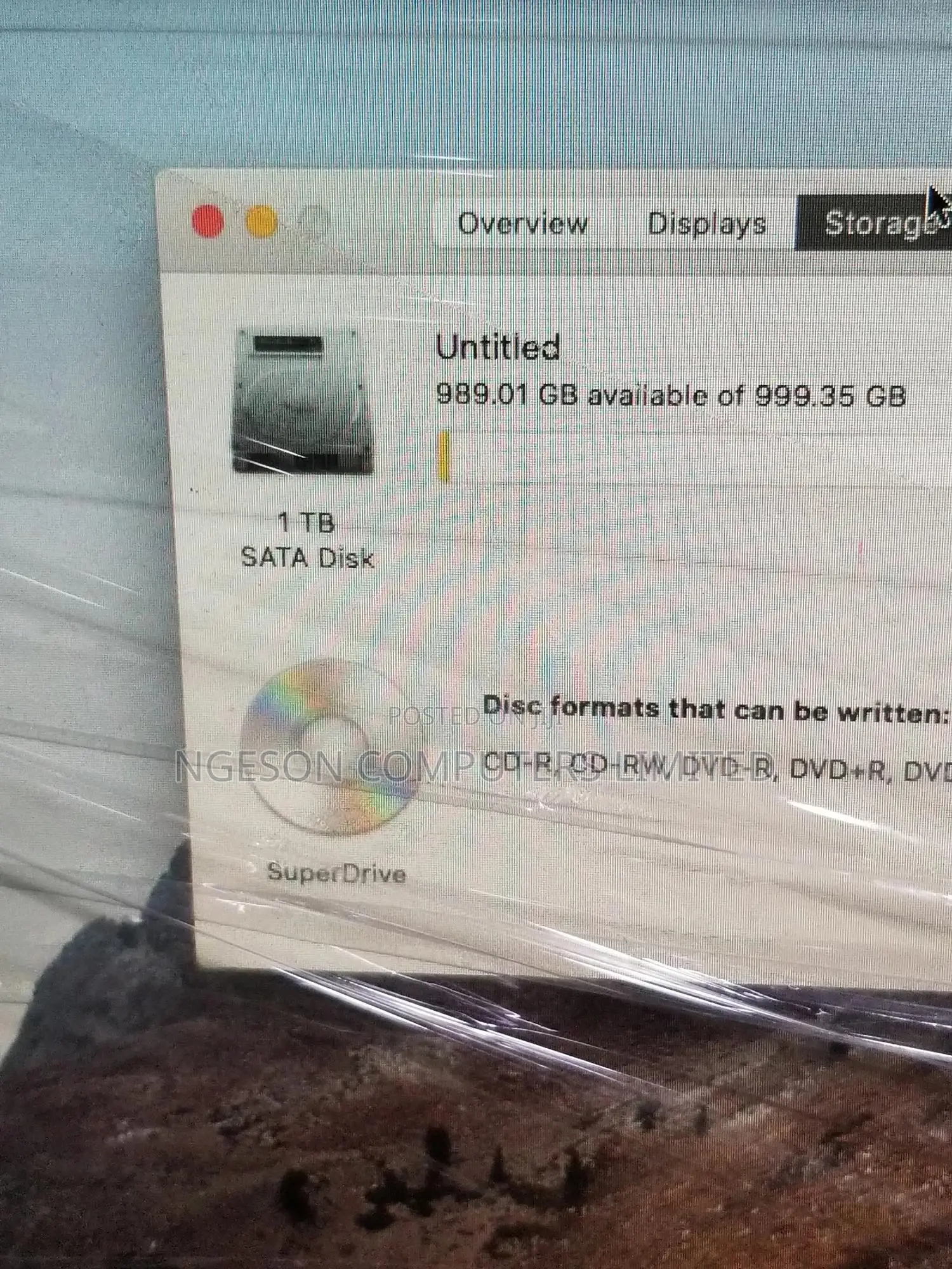 Desktop Computer Apple iMac 8GB Intel Core I5 HDD 500GB