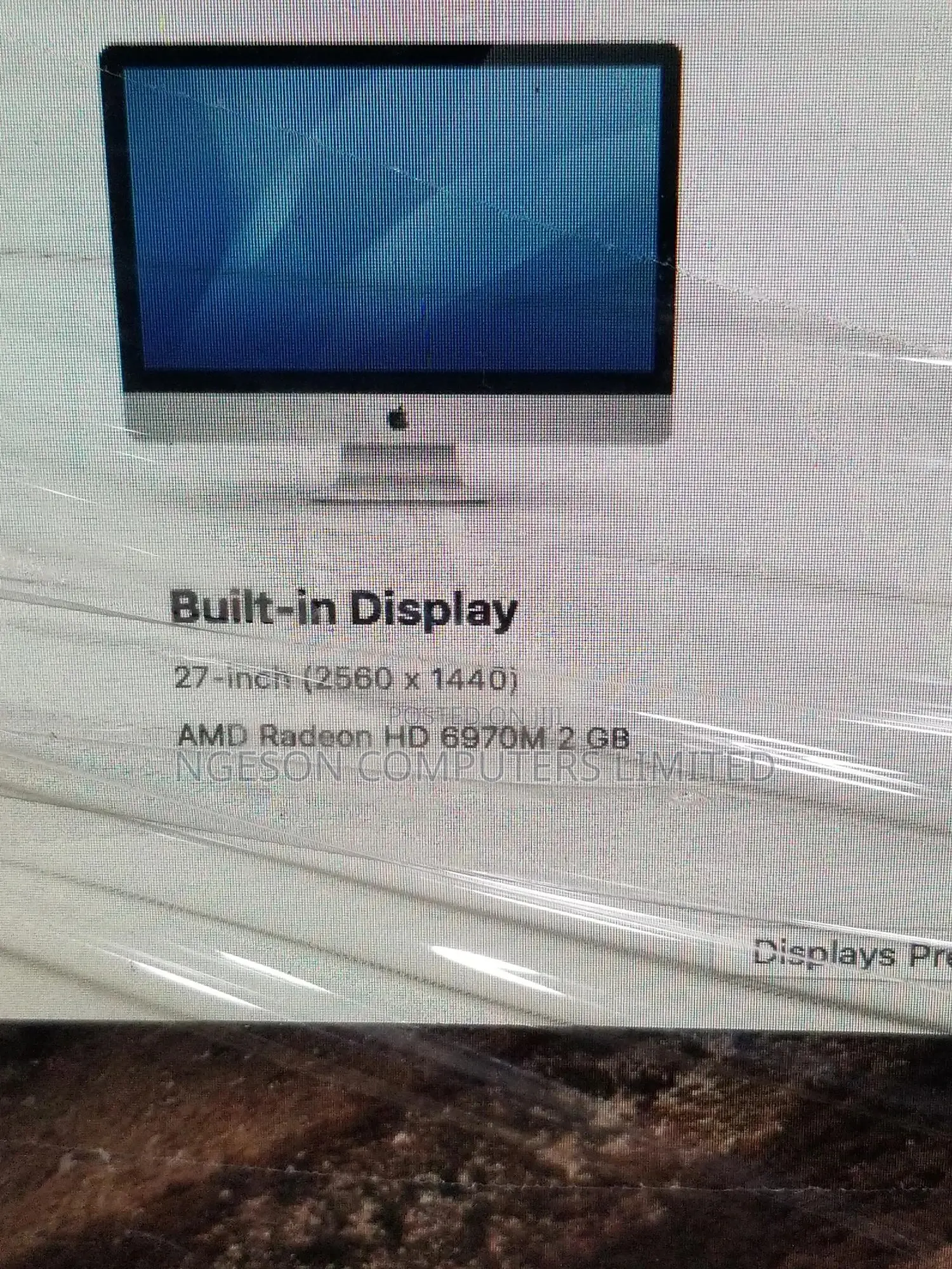 Desktop Computer Apple iMac 8GB Intel Core I5 HDD 500GB