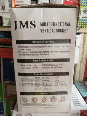 JMS Multifunctional Tifunctional Vertical Socket