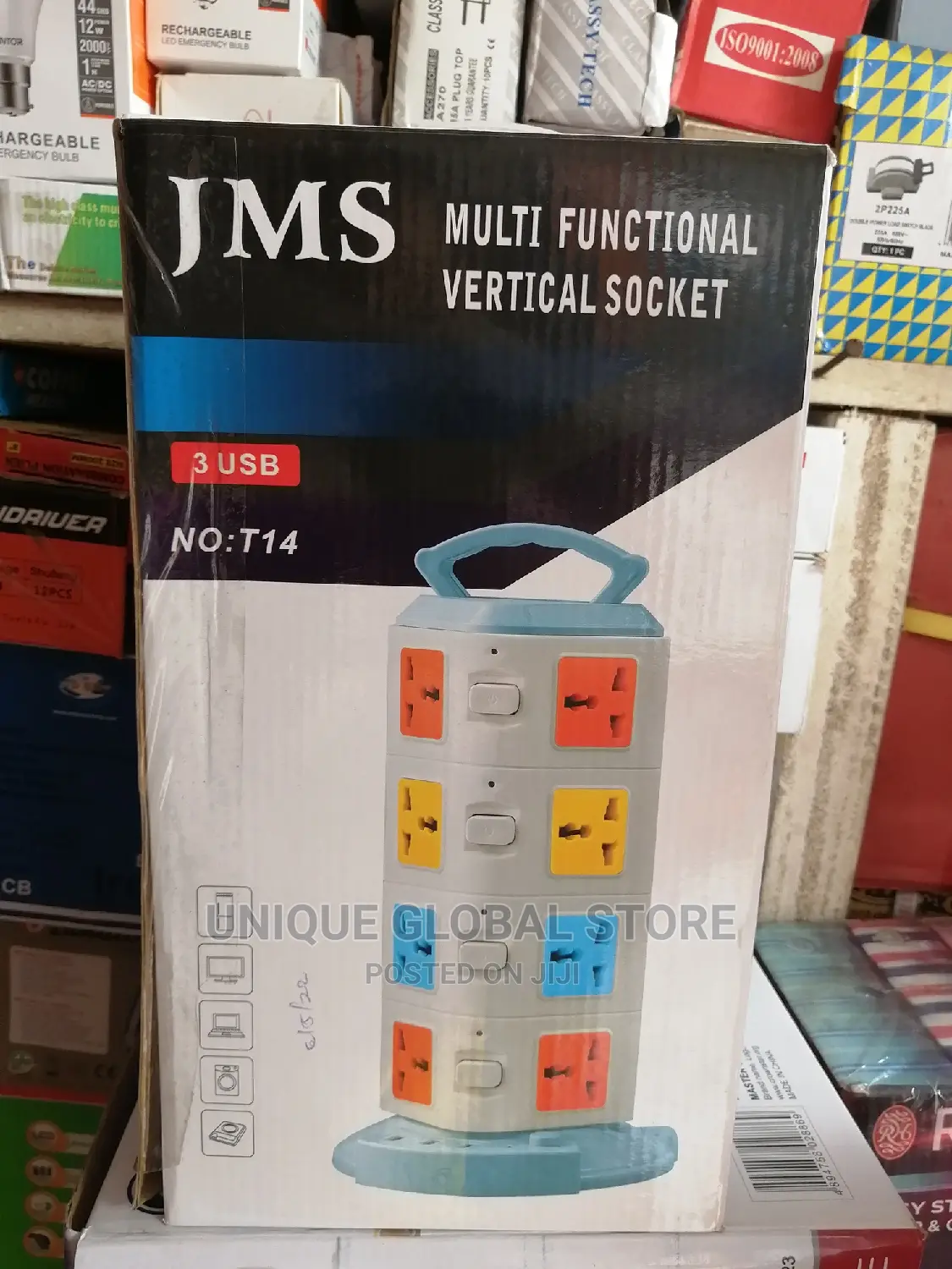 JMS Multifunctional Tifunctional Vertical Socket