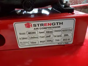 Original Air Compressors With Engine 6.5hp 200L