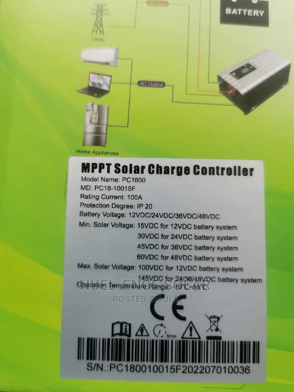 Original 100ah Must Charger Controller