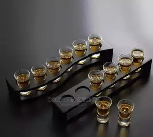 Tequila Glass Cup With the Wooden