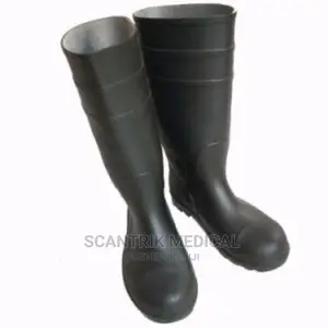 High Quality Medical Safety Black Boot/Isolation Gumboots