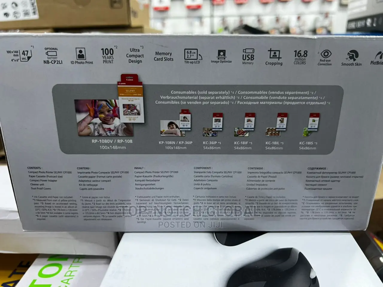 Canon Selphy Cp1000 Compact Photo Printer