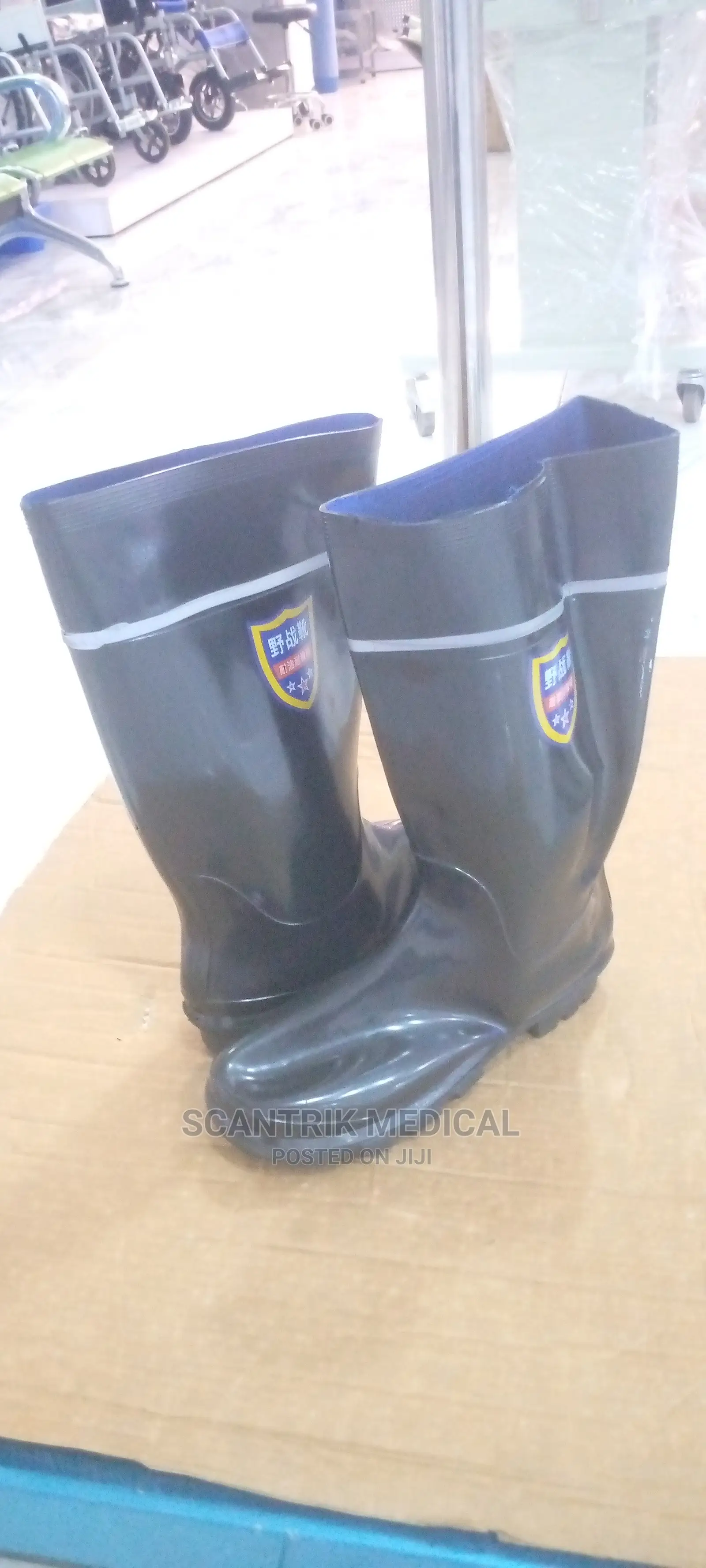 Safety Gumboots With Rubber Rainboots PVC