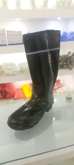 Portable Gumboots PVC White Safety Rubber Boots