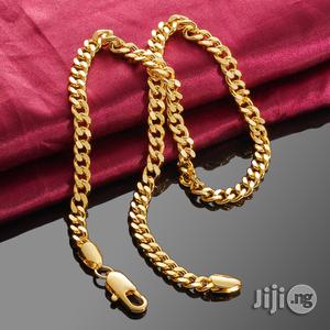 6MM 60CM Men's Gold Color Copper Chunky Chain Necklace 03