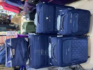 Set of Blue Swiss Polo Traveling Luggage