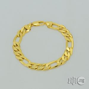 Men's Gold Color Copper Hand Chain 03