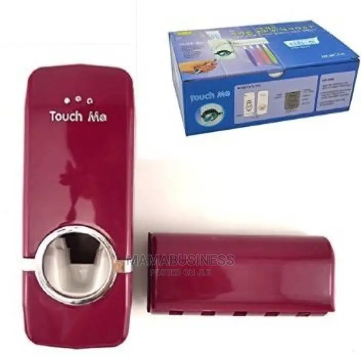 Automatic Toothpaste and Toothbrush Holder Set - Rosered