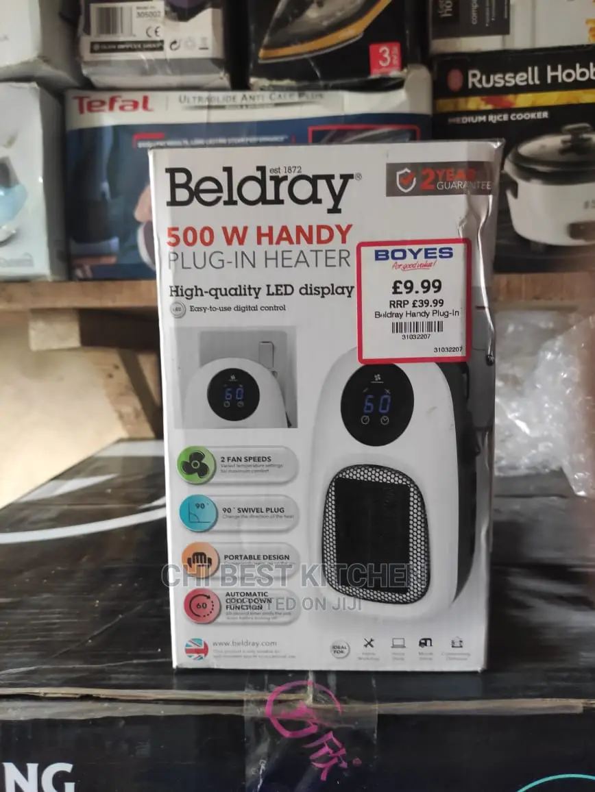 Digital Plug-in Portable Heater With Led